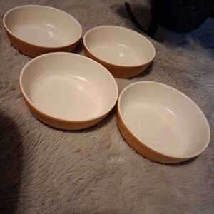 Set Of 4 Franciscan Sierra Sand 6 1/4” Cereal Bowls Vintage Rare HTF